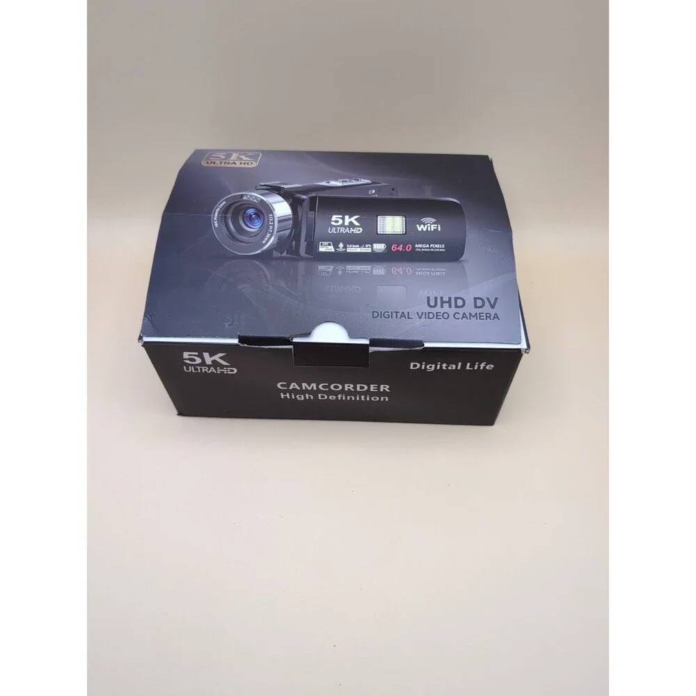5K Ultra HD UHD DV Handheld Camcorder 18x Optical Zoom 3.0in LCD WiFi SD Card